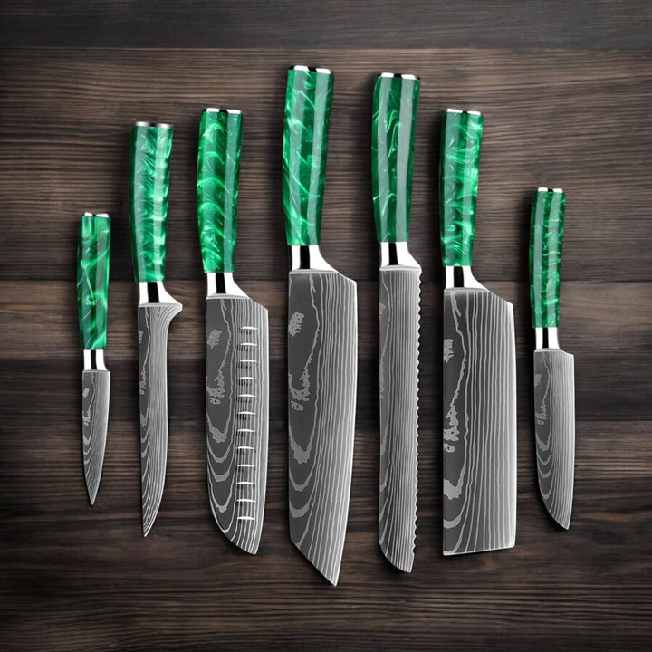 Kuro Forge 1-8 Piece Steel Knife Set