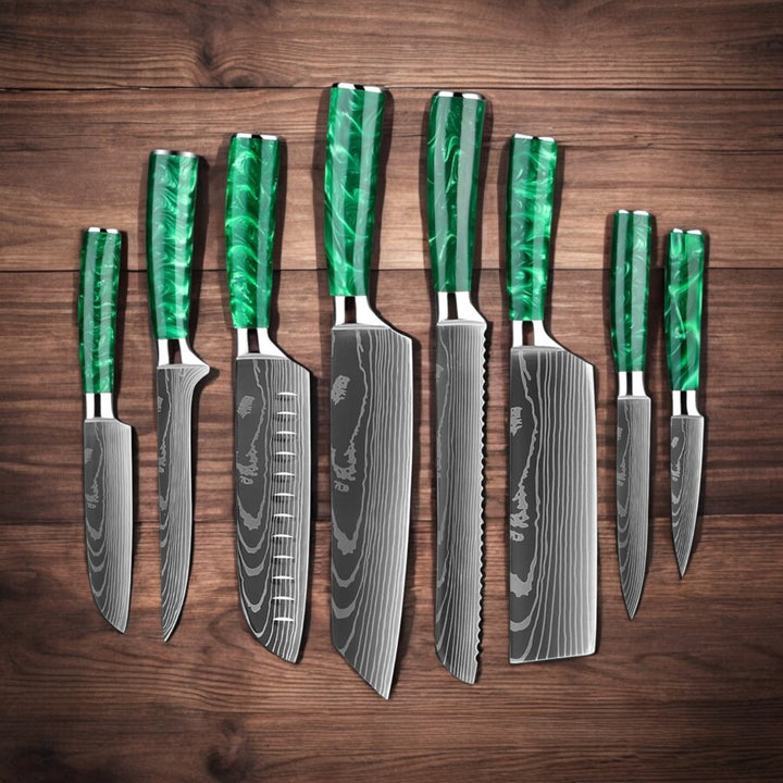 Kuro Forge 1-8 Piece Steel Knife Set